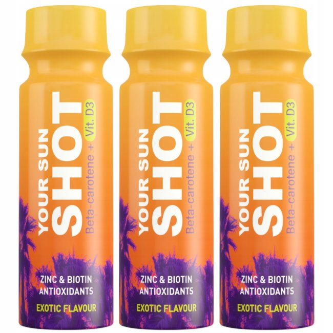 YOUR SUN SHOT Drinkbare Bruiningsbooster, 3  x 80ml