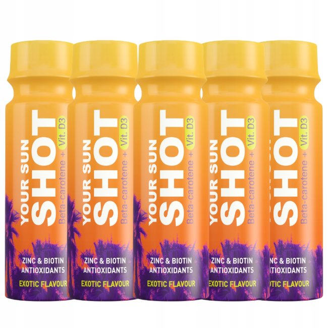 YOUR SUN SHOT Drinkable Tan Booster, 5 x 80ml