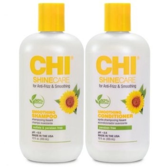 CHI Duo Pack ShineCare Shampooing Lissant 355 ml + Après-Shampoing 355 ml