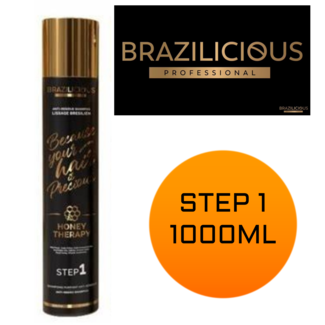 BRAZILICIOUS ÉTAPE 1 Miel Thérapie Kératine 1 X 1000ml