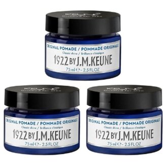 KEUNE 3 x 1922 Original Pomade, 75ml