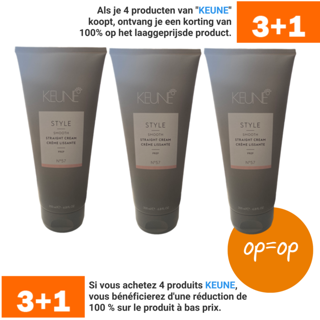 KEUNE 3 x Style Straight cream 200 ml No 57