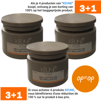 KEUNE 3 x Style Brilliantine gel 125 ml No 29