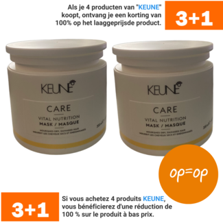 KEUNE 2 x CARE Vital Nutrition Masker, 200ml