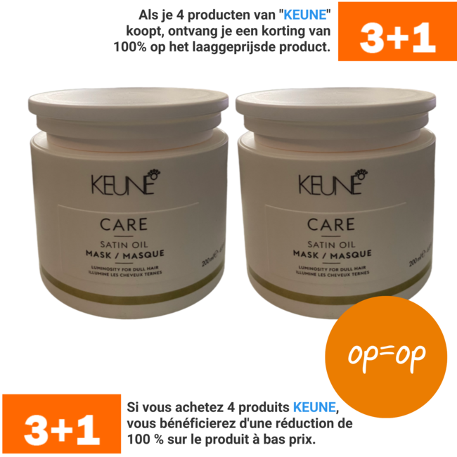 KEUNE 2 x CARE Satin Oil Mask, 200ml