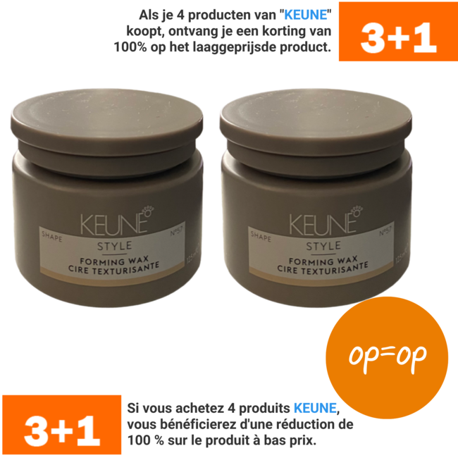 KEUNE 2 x Style Forming Wax 125 ml, No 57