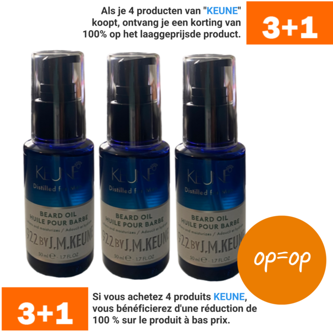 KEUNE 3 x  1922 Beard Oil, 50ml