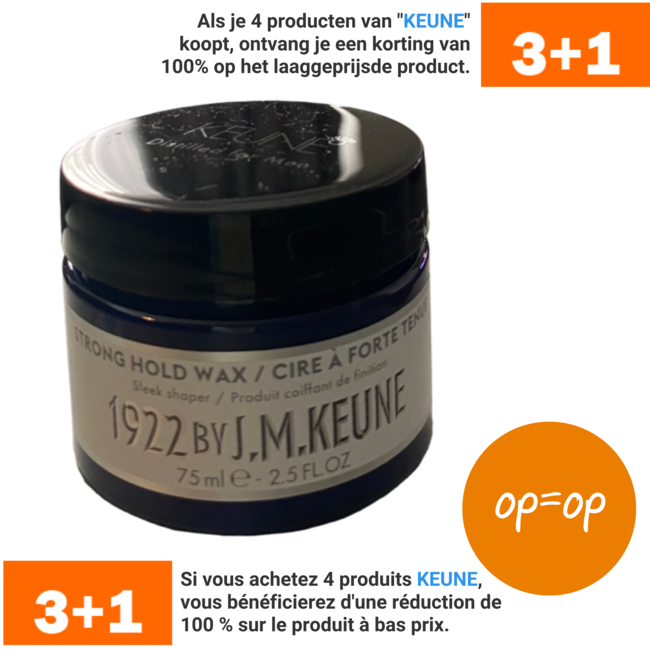 KEUNE 1922 Strong Hold Wax, 75ml