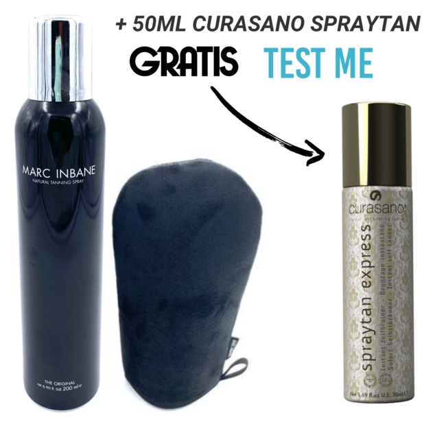 MARC INBANE TanningSpray Autobronzant - 200 ml + Gant + Spray Curasano 50 ml