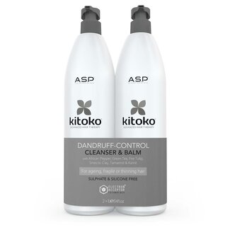 Affinage ASP Affinage - ASP Kitoko Dandruff Control Cleanser & Balm 1000ml Duo