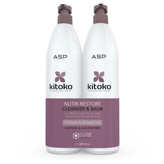 Affinage ASP Affinage - ASO Kitoko Nutri Restore Cleanser & Balm 1000ml Duo