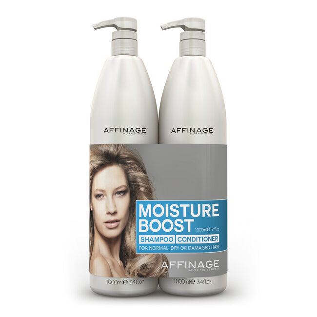 AFFINAGE Affinage Moisture Boost Shampoo/Conditioner Duo 1000ml