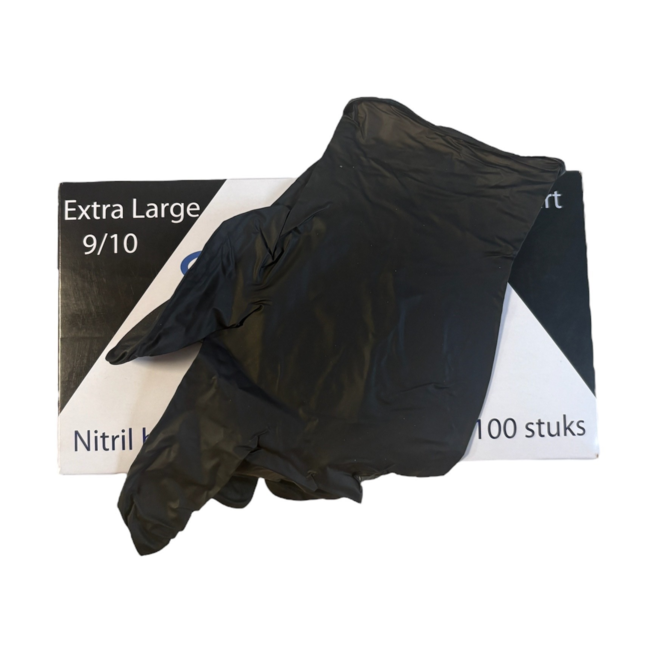 G Label Gant en nitrile - noir - extra large