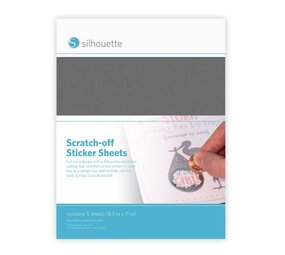 Silhouette Stickervellen Scratch-off - Zilver Silhouette Stickervellen Scratch-off - Zilver