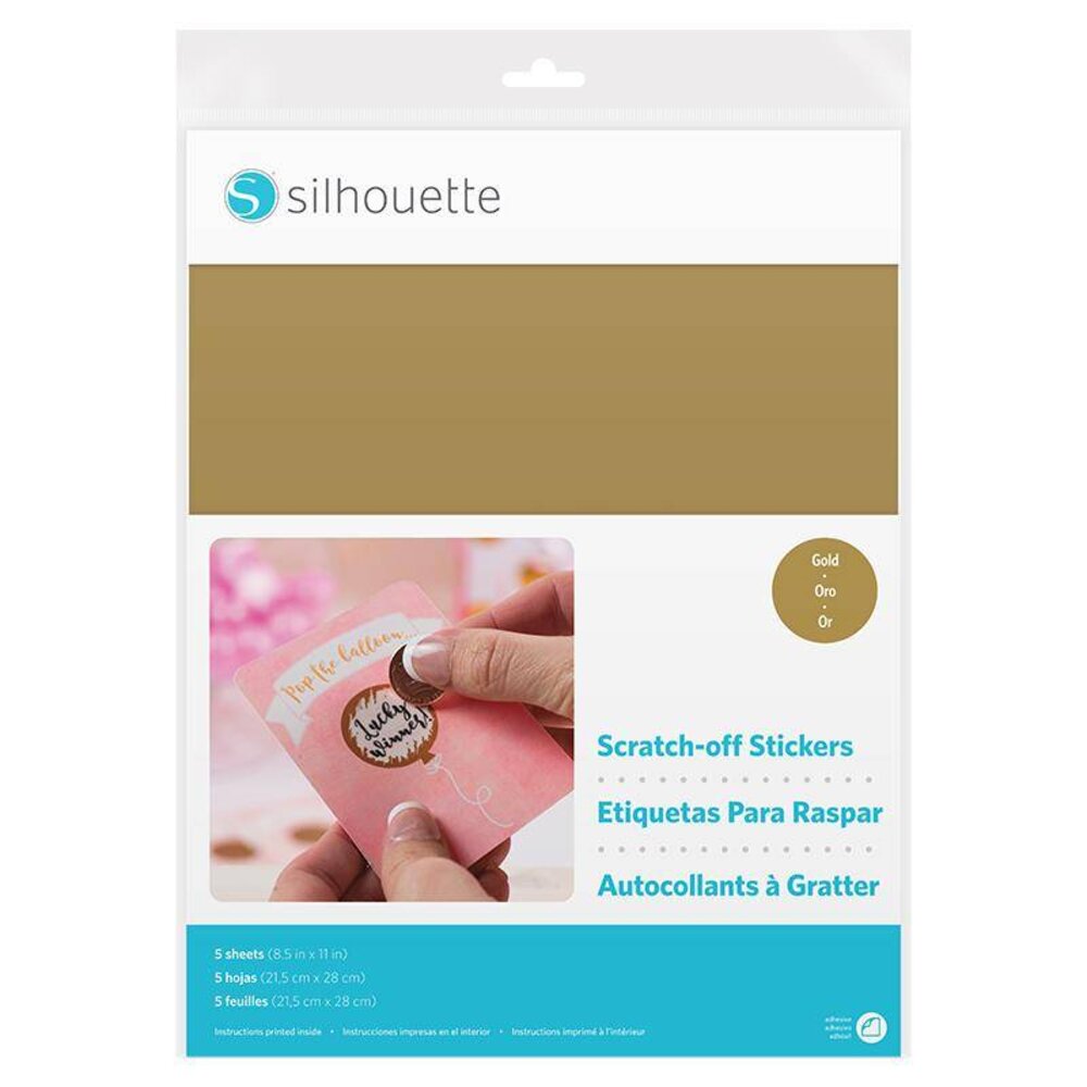 Silhouette Stickervellen Scratch-off - Goud
