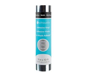 Silhouette Metallic Vinyl - 9" - Zilver Silhouette Metallic Vinyl - 9" - Zilver
