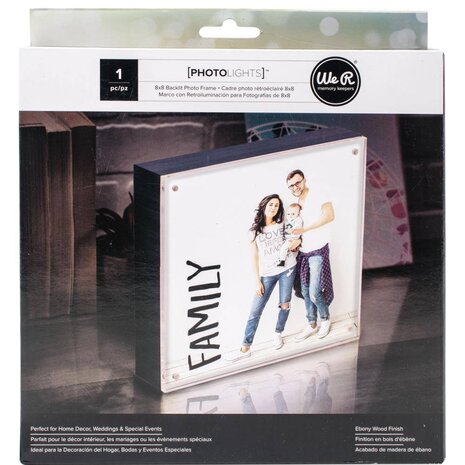 Photolight kader Ebony vierkant (20 x 20 cm)