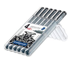 Pigment liner 4+2 - zwart