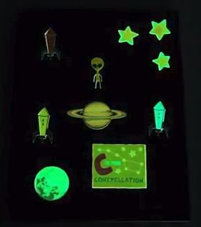 Glow in the dark sticker paper