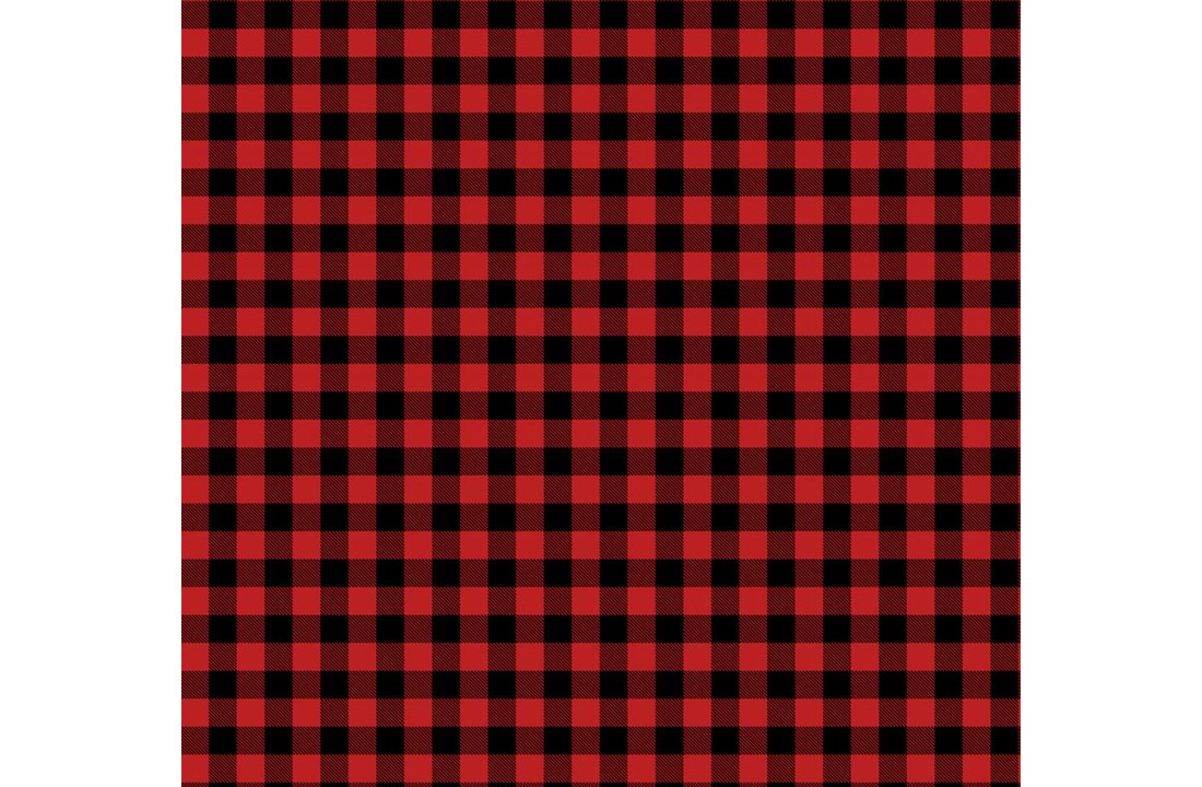 Buffalo plaid rood - vinyl