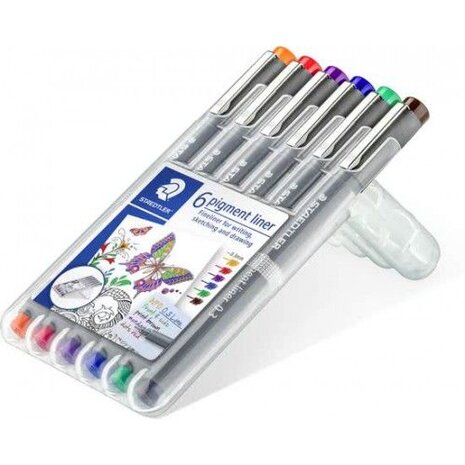 Pigment fineliner 6 - Kleur 0,3mm Pigment fineliner 6 - Kleur 0,3mm
