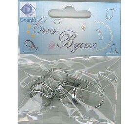Ring voor Fimo/Quilling, 5 st, rond, nikkel Ring voor Fimo/Quilling, 5 st, rond, nikkel