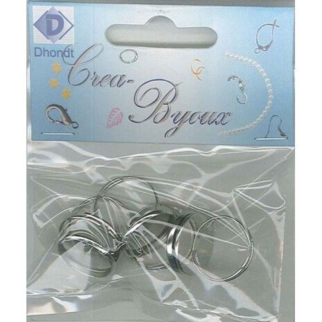 Ring voor Fimo/Quilling, 5 st, rond, nikkel Ring voor Fimo/Quilling, 5 st, rond, nikkel