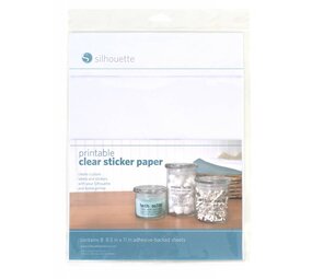 Silhouette Stickervellen - Transparant Silhouette Stickervellen - Transparant