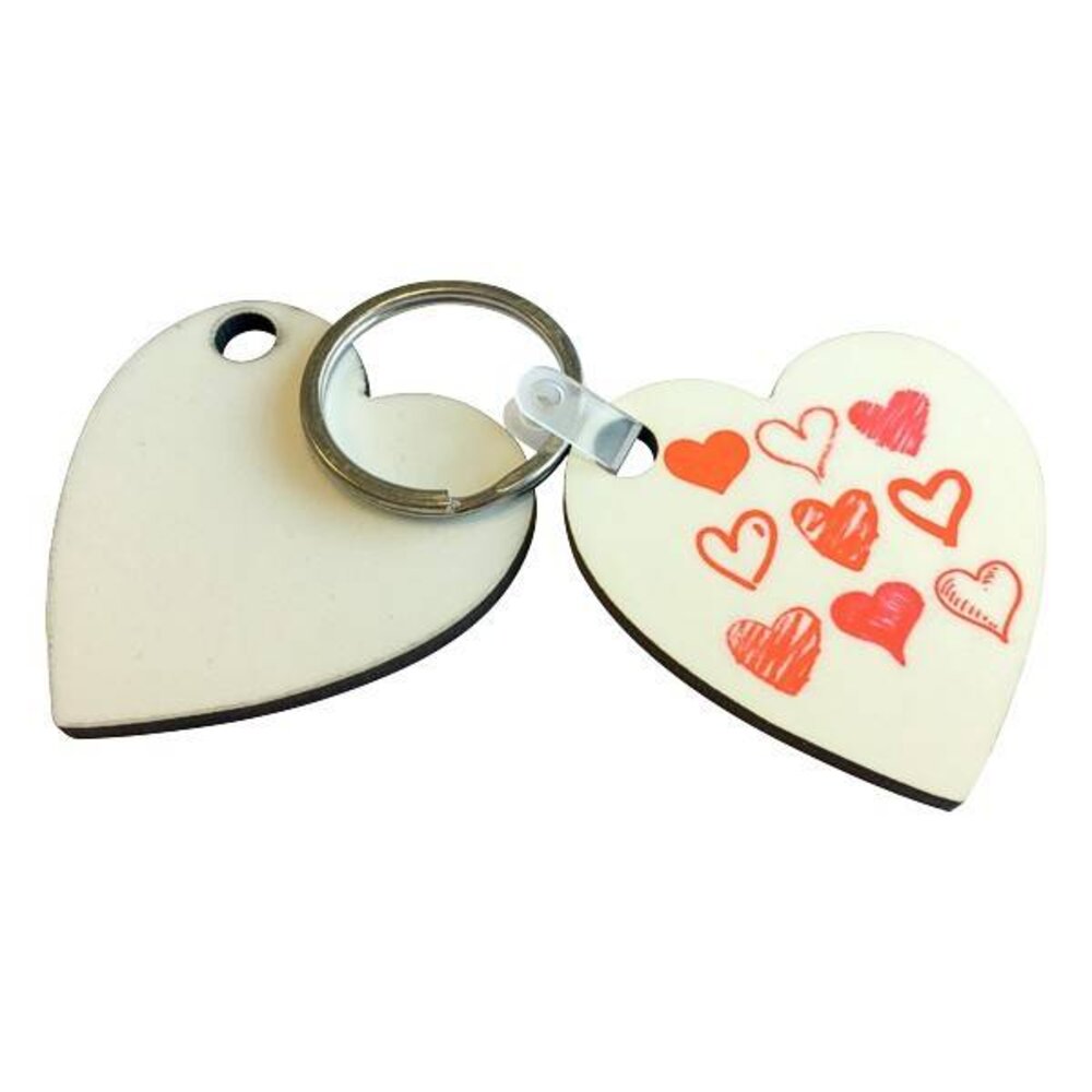 MDF-sleutelhanger "Hart" MDF-sleutelhanger "Hart"