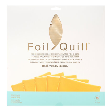 Foil Quill Sheets 12 x 12 - GOLD FINCH