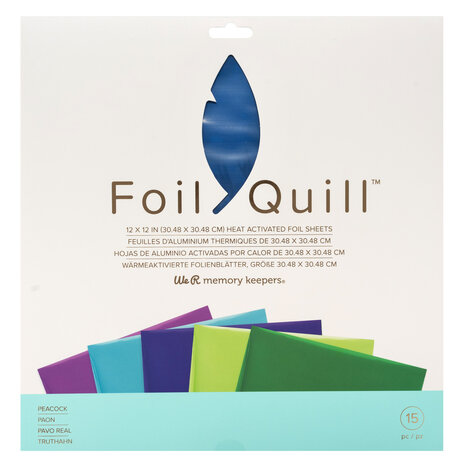 Foil Quill Sheets 12 x 12 - PEACOCK Foil Quill Sheets 12 x 12 - PEACOCK