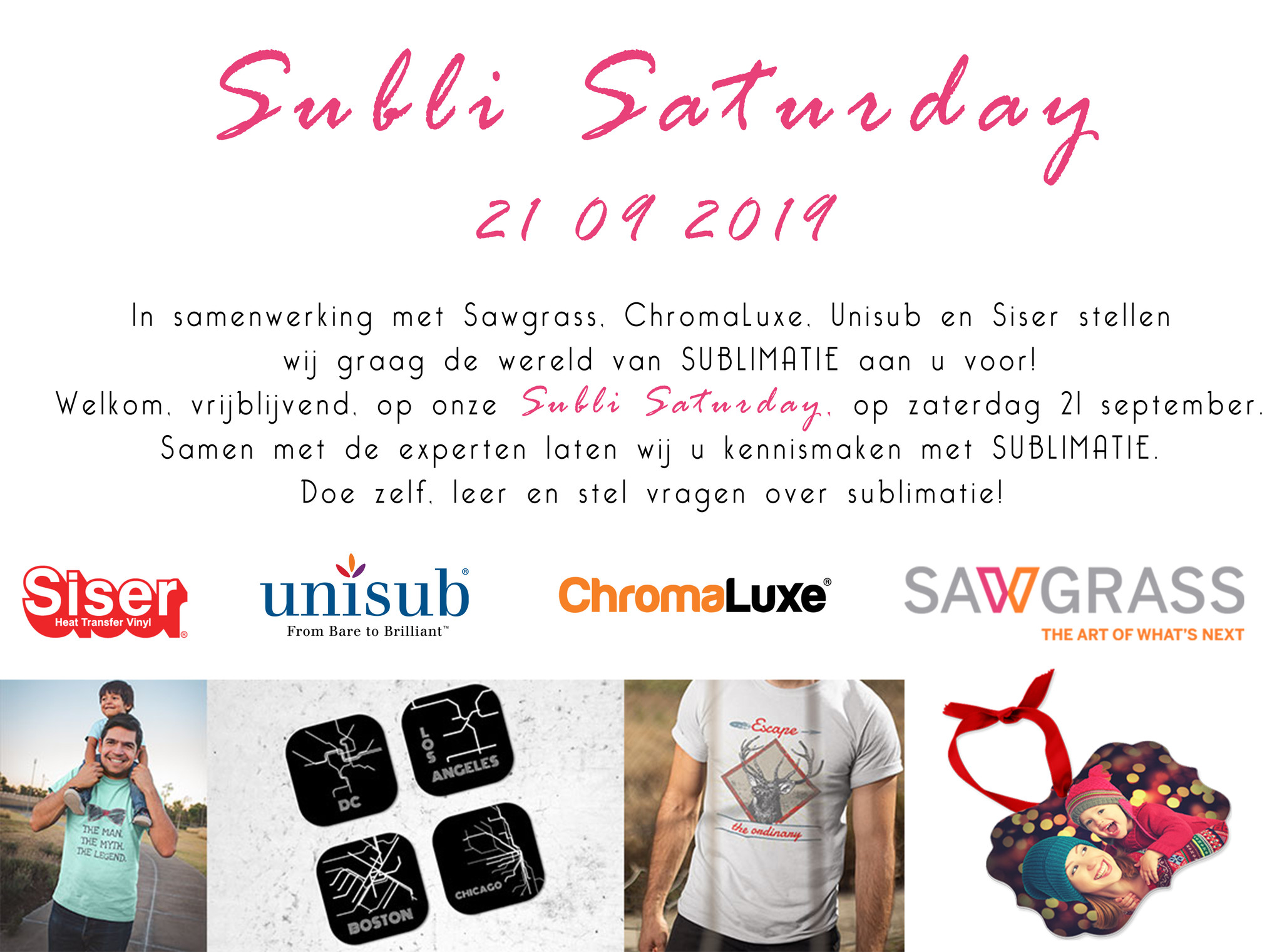 Subli Saturday op zaterdag 21 september 2019 Subli Saturday op zaterdag 21 september 2019