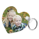 Sublimatie sleutelhanger - Hartvormig (Kunststof) Sublimatie sleutelhanger - Hartvormig (Kunststof)