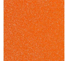 Glittervinyl -  12" x 12"  -  Oranje Glittervinyl -  12" x 12"  -  Oranje