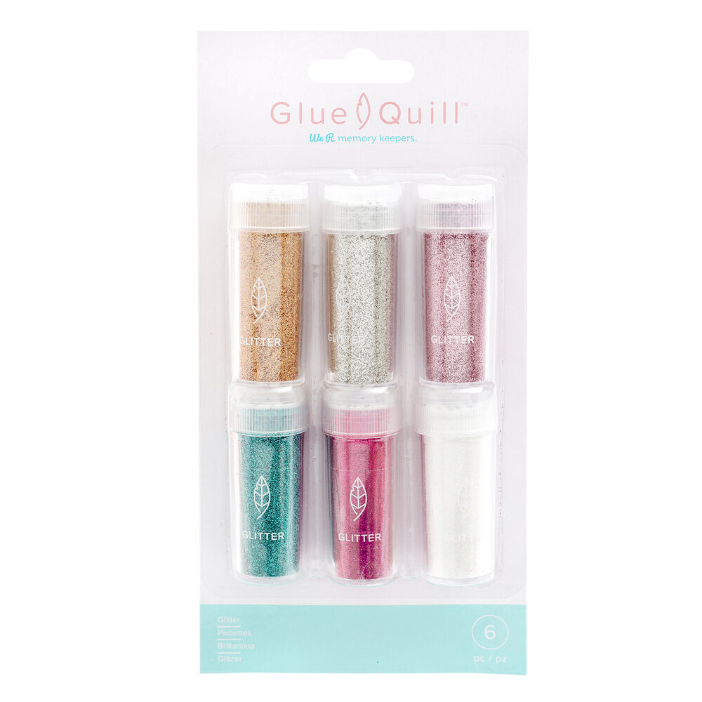 Glue Quill Glitter Multi (6pk)