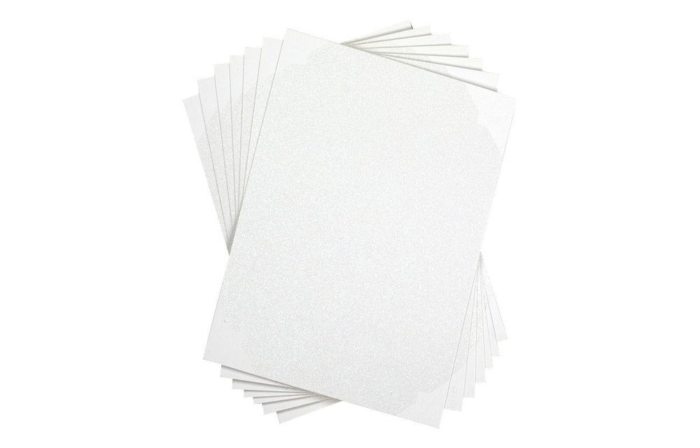 Sticker Paper - Glitter White