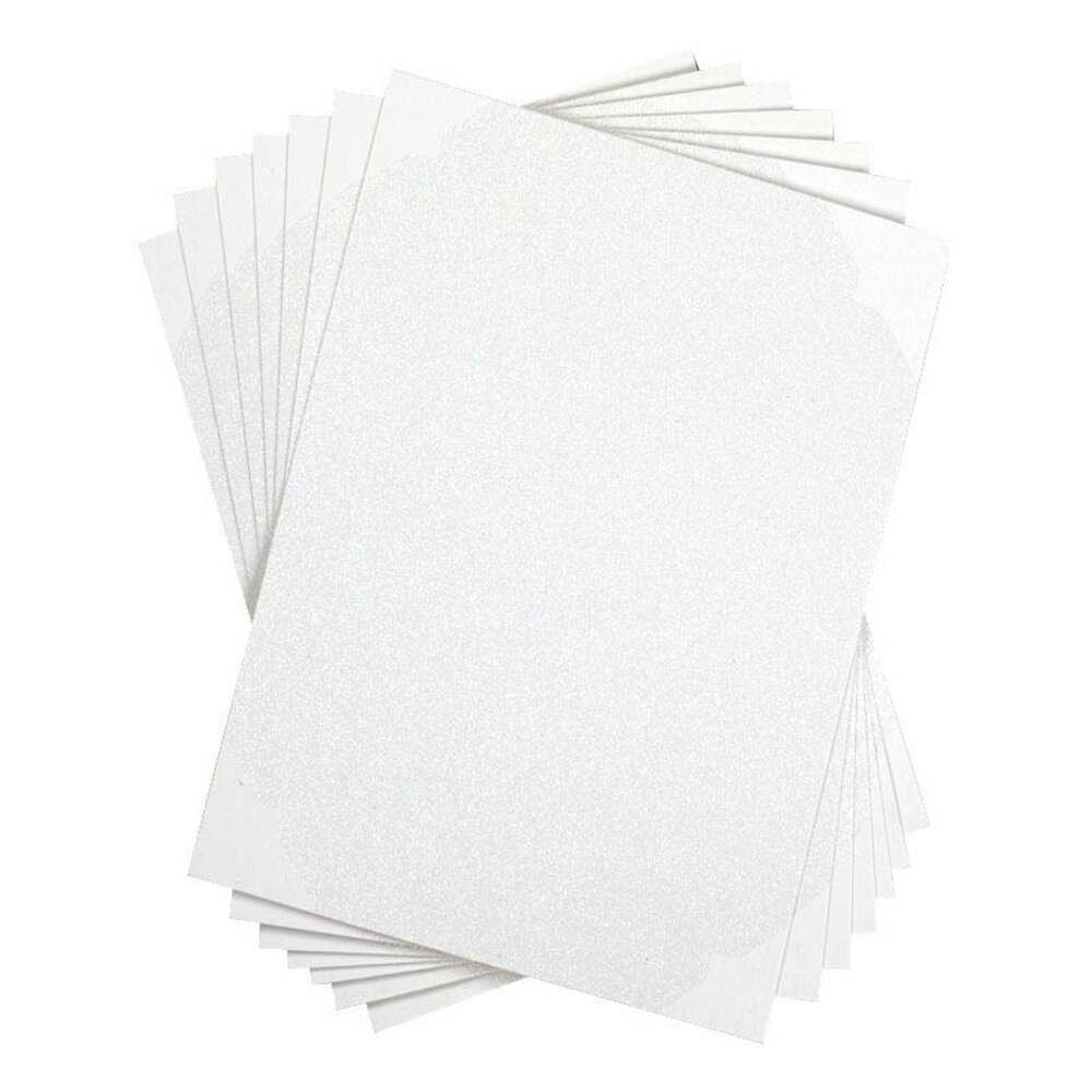 Silhouette Stickervellen - Glitter Wit Silhouette Stickervellen - Glitter Wit