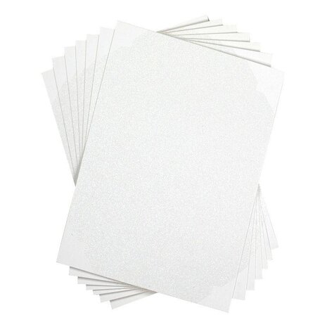 Silhouette Stickervellen - Glitter Wit Silhouette Stickervellen - Glitter Wit