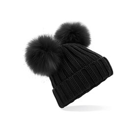 Faux Fur Double Pom Pom Beanie Faux Fur Double Pom Pom Beanie