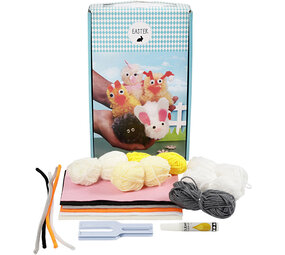 Paasdieren van pompoms Paasdieren van pompoms