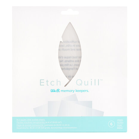 Etch Quill - Etch Plastic sheets - Clear Etch Quill - Etch Plastic sheets - Clear