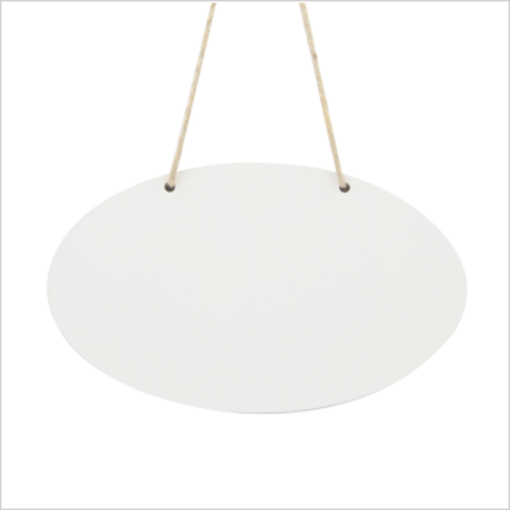 Ovalen bord (met touw) Ovalen bord (met touw)