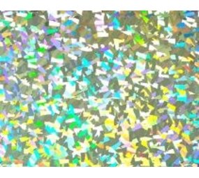 Flexfolie Holographic  Crystal Silver Flexfolie Holographic  Crystal Silver