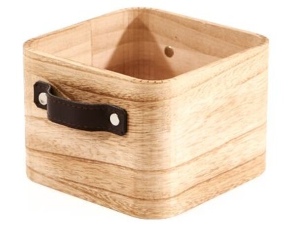 Opbergbakje Burnt wood - vierkant Opbergbakje Burnt wood - vierkant