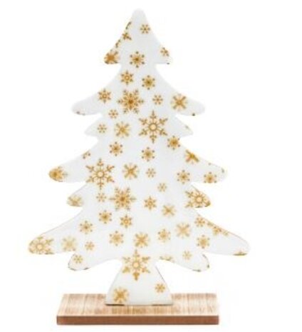 Boom (M) - wit gelakt met gouden sterren