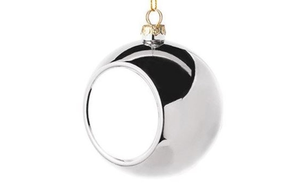 Kerstbal met schild (sublimatie)