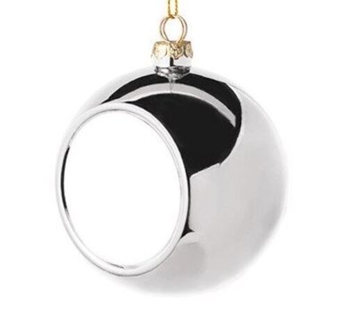 Kerstbal met schild (sublimatie) Kerstbal met schild (sublimatie)