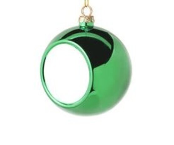 Kerstbal met schild (sublimatie) Kerstbal met schild (sublimatie)