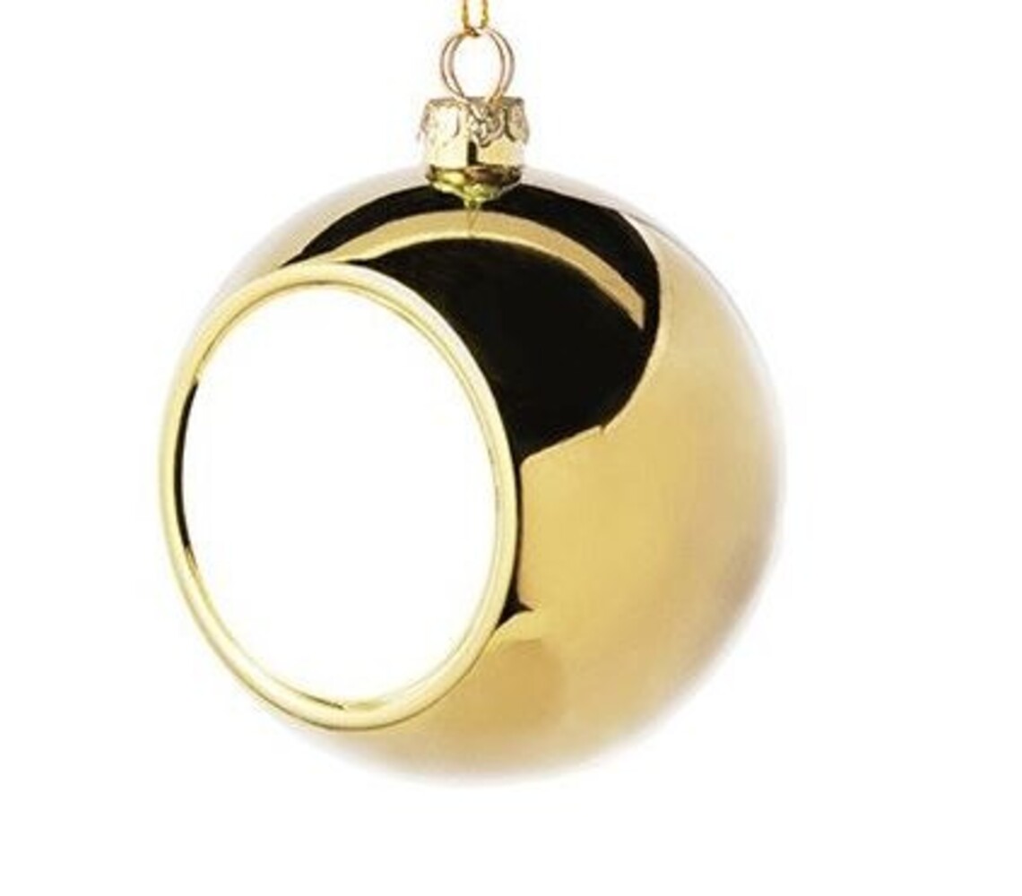 Kerstbal met schild (sublimatie) Kerstbal met schild (sublimatie)