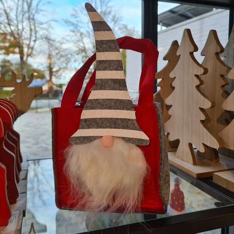 Vilten zakje Kerstman (M)